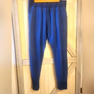 Free People movement blue teal joggers large NWOT